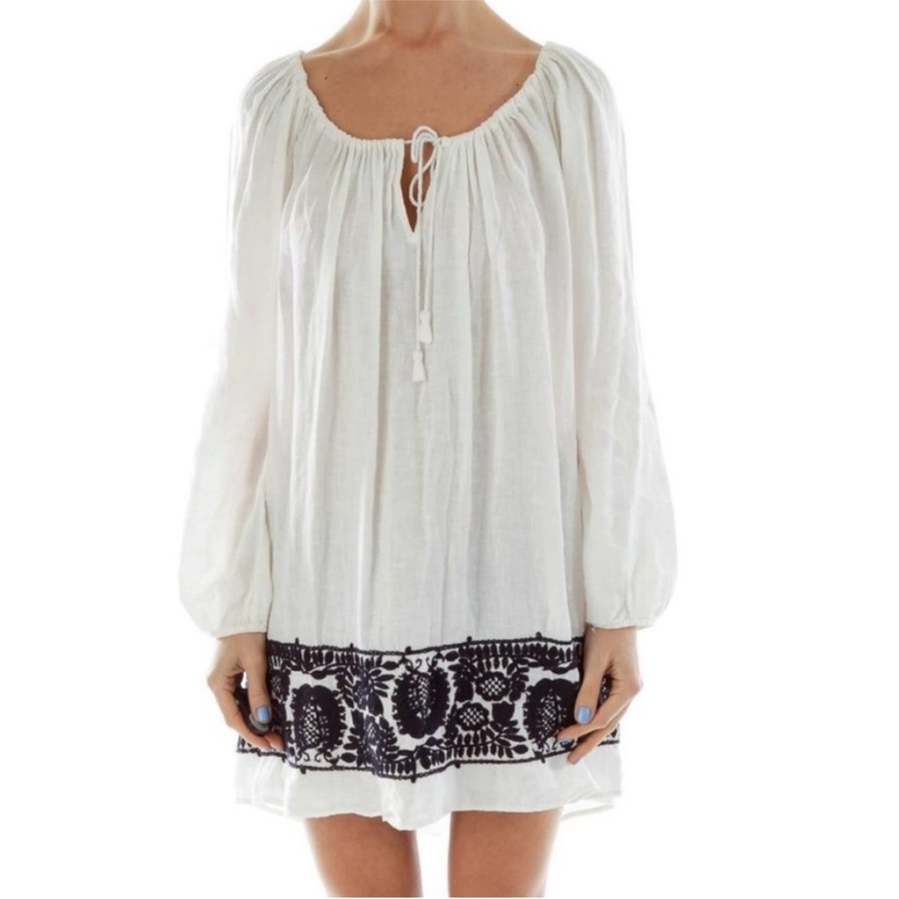 NWOT J.Crew 100% Linen Bohemian Short Summer Dress/Cover-Up Size XL